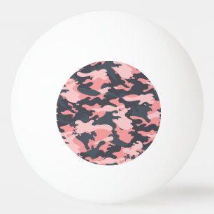 Pink Camouflage: Klassisches Vintages Muster Tischtennisball
