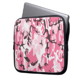 Pink Camouflage Laptopschutzhülle (Vorderseite Links)