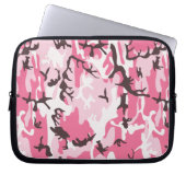 Pink Camouflage Laptopschutzhülle (Vorderseite)
