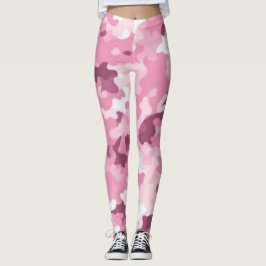 Pink Camouflage Leggings