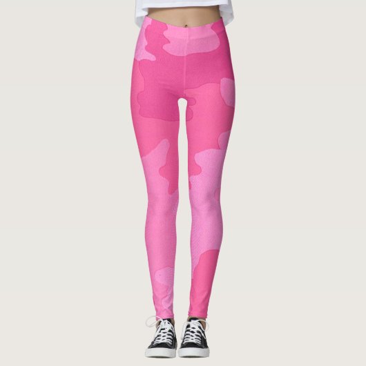 Pink Camouflage Leggings (Vorderseite)