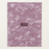 Pink Camouflage Modern Camouflage Monogram Planer (Vorderseite)