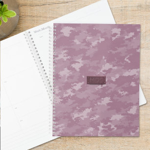 Pink Camouflage Modern Camouflage Monogram Planer