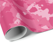 Pink-Camouflage-Muster Geschenkpapier (Rolleneckpunkt)
