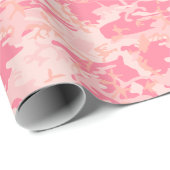 Pink-Camouflage-Muster Geschenkpapier (Rolleneckpunkt)
