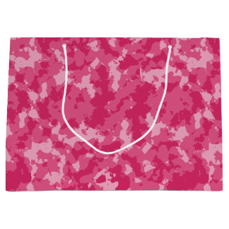 Pink-Camouflage-Muster Große Geschenktüte