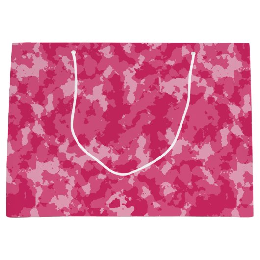 Pink-Camouflage-Muster Große Geschenktüte (Vorderseite)
