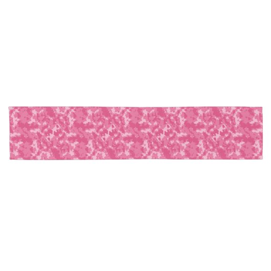 Pink-Camouflage-Muster Kurzer Tischläufer (Horizontal)