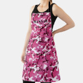 Pink Camouflage Muster Personalisiert Schürze (InSitu)