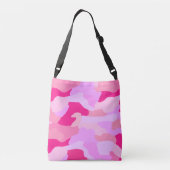 Pink-Camouflage-Muster Tragetaschen Mit Langen Trägern (Rückseite)