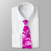 Pink Camouflage Neck Tie Krawatte (Gebunden)