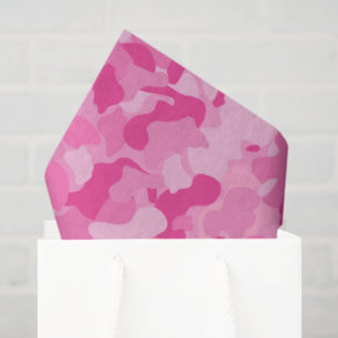 Pink-Camouflage-Papiermuster Seidenpapier