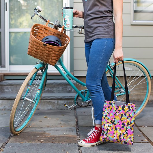 PINK CAMOUFLAGE PATTER TOTE BAG TASCHE