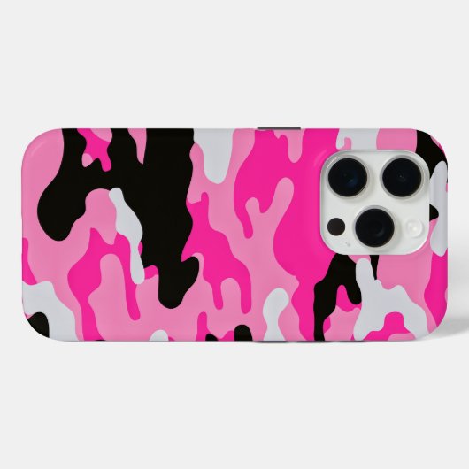 Pink Camouflage Pattern Case-Mate iPhone Hülle (Rückseite (Horizontal))