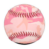 Pink Camouflage Pattern, Ihr Name, Personalisieren Baseball (Rückseite)