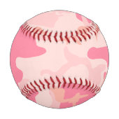 Pink Camouflage Pattern, Ihr Name, Personalisieren Baseball (Vorderseite)