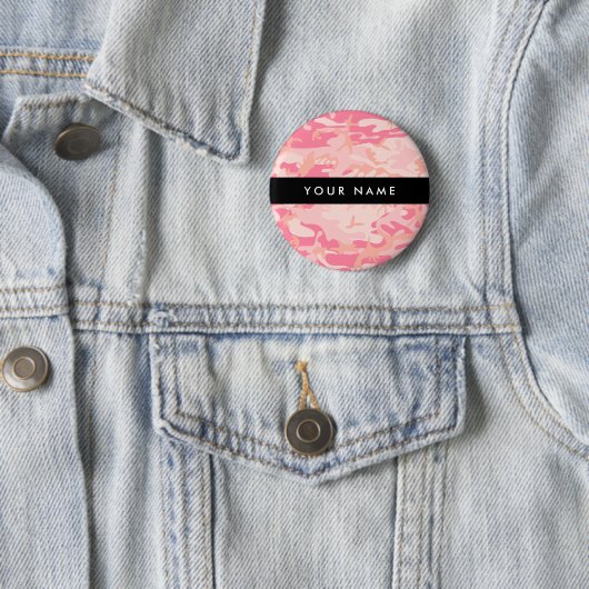Pink Camouflage Pattern, Ihr Name, Personalisieren Button (Beispiel)