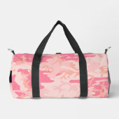 Pink Camouflage Pattern, Ihr Name, Personalisieren Duffle Bag (Vorderseite)