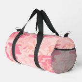 Pink Camouflage Pattern, Ihr Name, Personalisieren Duffle Bag (Rechte Ecke)