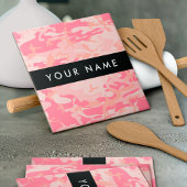 Pink Camouflage Pattern, Ihr Name, Personalisieren Fliese