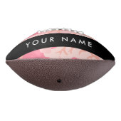 Pink Camouflage Pattern, Ihr Name, Personalisieren Football (Gedreht 270)