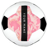 Pink Camouflage Pattern, Ihr Name, Personalisieren Fußball (Gedreht)