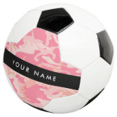 Pink Camouflage Pattern, Ihr Name, Personalisieren Fußball (Dreiviertel)