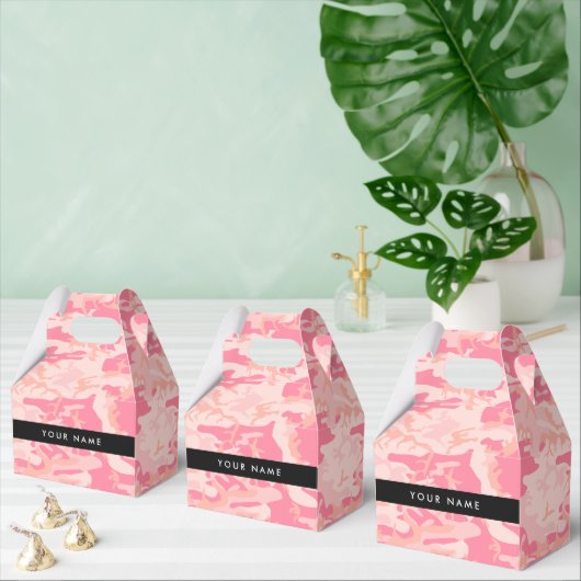 Pink Camouflage Pattern, Ihr Name, Personalisieren Geschenkschachtel (Zahlreiche)