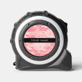Pink Camouflage Pattern, Ihr Name, Personalisieren Maßband (Vorderseite)