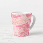 Pink Camouflage Pattern, Ihr Name, Personalisieren Milchtasse (Rechte Ecke)
