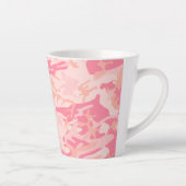 Pink Camouflage Pattern, Ihr Name, Personalisieren Milchtasse (Rechts)