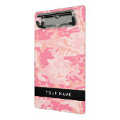 Pink Camouflage Pattern, Ihr Name, Personalisieren Mini Klemmbrett (Gewinkelt2)