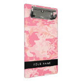 Pink Camouflage Pattern, Ihr Name, Personalisieren Mini Klemmbrett (Schrägansicht)