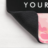 Pink Camouflage Pattern, Ihr Name, Personalisieren Mousepad (Ecke)
