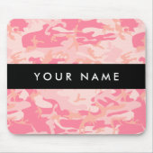 Pink Camouflage Pattern, Ihr Name, Personalisieren Mousepad (Vorne)