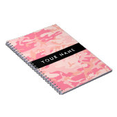 Pink Camouflage Pattern, Ihr Name, Personalisieren Notizblock (Rechte Seite)