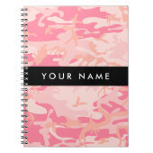 Pink Camouflage Pattern, Ihr Name, Personalisieren Notizblock (Vorderseite)