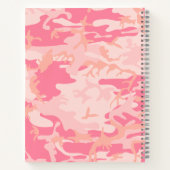 Pink Camouflage Pattern, Ihr Name, Personalisieren Notizblock (Rückseite)