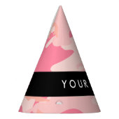 Pink Camouflage Pattern, Ihr Name, Personalisieren Partyhütchen (Links)