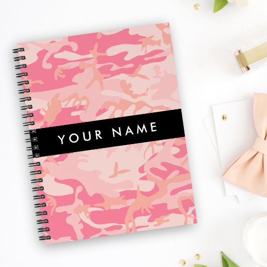Pink Camouflage Pattern, Ihr Name, Personalisieren Planer