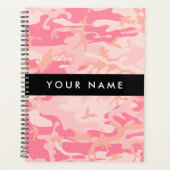Pink Camouflage Pattern, Ihr Name, Personalisieren Planer (Vorderseite)
