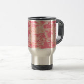 Pink Camouflage Pattern, Ihr Name, Personalisieren Reisebecher (VorderseiteRechts)