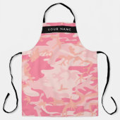 Pink Camouflage Pattern, Ihr Name, Personalisieren Schürze (Vorderseite)