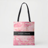 Pink Camouflage Pattern, Ihr Name, Personalisieren Tasche (Vorderseite)