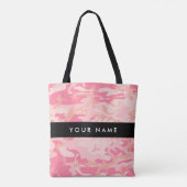 Pink Camouflage Pattern, Ihr Name, Personalisieren Tasche (Rückseite)