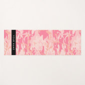 Pink Camouflage Pattern, Ihr Name, Personalisieren Yogamatte (Vorderseite (Horizontal))