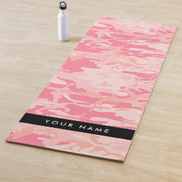 Pink Camouflage Pattern, Ihr Name, Personalisieren Yogamatte