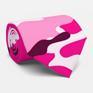 Pink Camouflage Pattern Krawatte