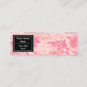 Pink Camouflage Pattern, Militär, Armee Mini Visitenkarte (Rückseite)