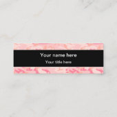 Pink Camouflage Pattern, Militär, Armee Mini Visitenkarte (Rückseite)